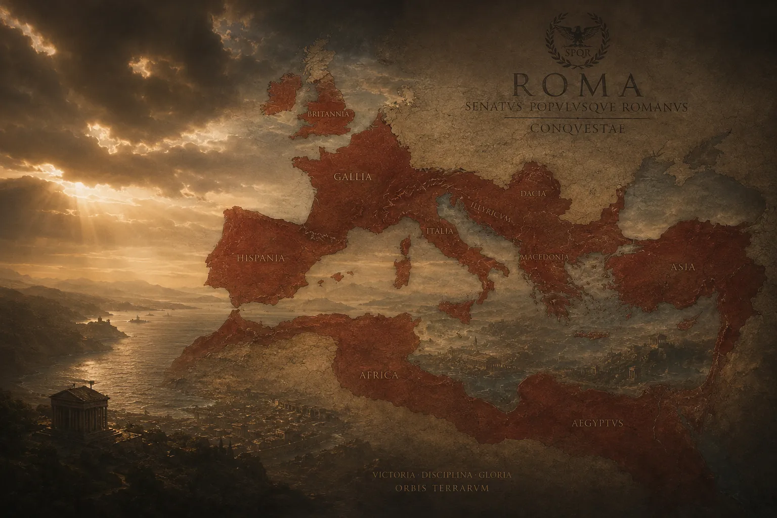 Historical documentary orchestral score Roman Conquest by composer Nicolas Delattre