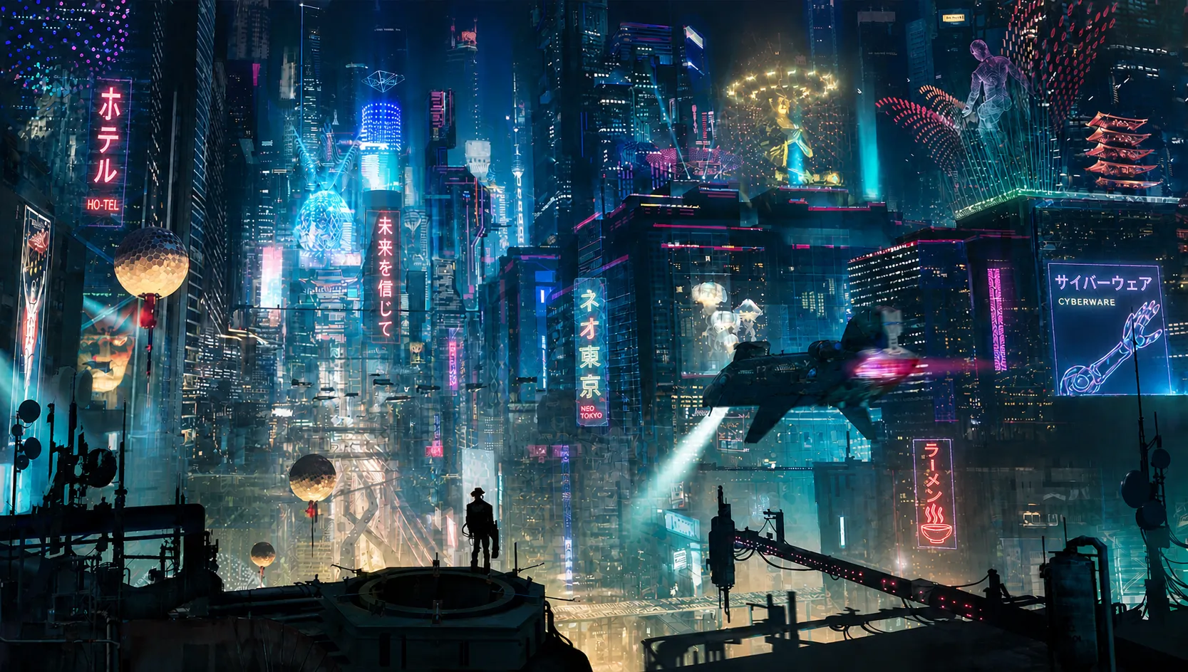 Cyberpunk electronic score Neon Blossom for Cyberpunk 2077 Music Contest by Nicolas Delattre